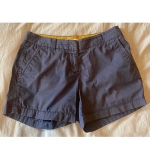 J. Crew Cotton Shorts Size 4 Graphite Gray Mid Rise Preppy